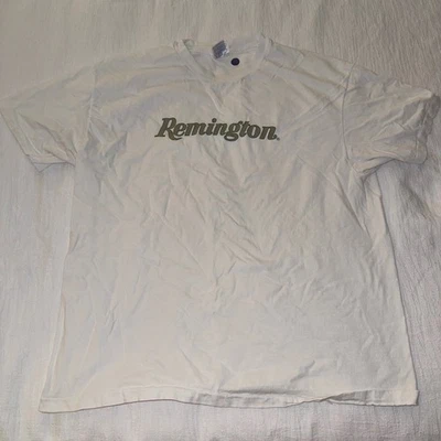 Camiseta Remington De Colección Para Hombres XL Beige Gráfico Camiseta Manga Corta Hanes Beefy Foto 1 de 4