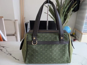 Auténtico bolso de mano LOUIS VUITTON monograma mini Josephine PM TST caqui M92415 250716 - Imagen 1 de 24