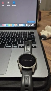 Garmin FENIX 7S Smartwatch Silicone Graphite 42mm STANDARD EDITION - Picture 1 of 5