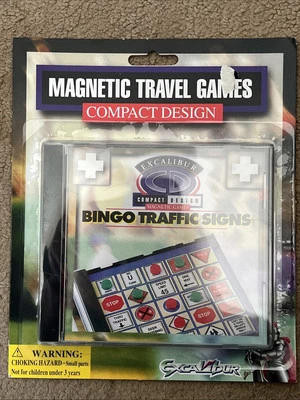 Bingo Traffic Signs Travel Sights Magnetic Travel Games By Excalibur New CD Case - Image 1 of 4