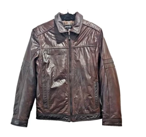 Ceralli Mens Leather Jacket in Rustic Brown Size M - Bild 1 von 12