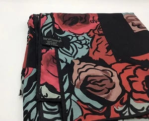 Vintage Harve Benard 100% Seide Schal Quadrat Rot Rose - Bild 1 von 3