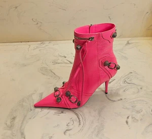 New! Balenciaga 'Cagole' Pointed Toe Bootie Pink Womens 11 US 41 Eur. MSRP $1750 - Picture 1 of 12