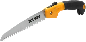TOLSEN TOOLS 9" FOLDING PRUNING HAND SAW CAMPING SURVIVAL BLADE AX PORTABLE FIRE - Picture 1 of 3
