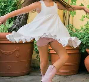 Girls Omi Jo Well Dressed Wolf Pink Quartz Aunt Heart Tunic Size 7 years NWT - Picture 1 of 7
