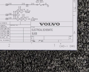 Volvo Backhoe BL60B Electrical Wiring Diagram Manual - Picture 1 of 1