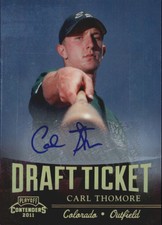 2011 (ROCKIES) Playoff Contenders Draft Ticket Autographs #DT24 Carl Thomore