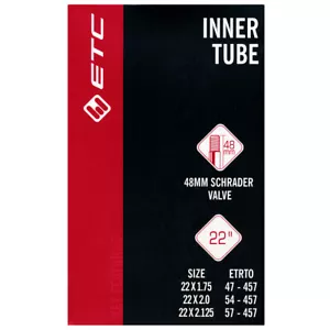 22x1,75-2,125" (47-57-457) Fahrrad Innenrohr Schrader/Auto 48mm Ventil - Bild 1 von 1