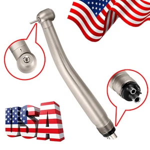 Ceramic Turbine-Dental High Fast Speed Handpiece Push Button Single Spray 4 Hole - Picture 1 of 10