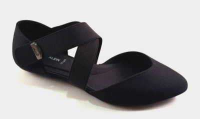 Zapato plano Anne Klein Osvaldo negro punta entrecruzada Foto 1 de 4