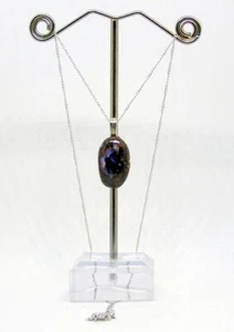 Yowah Freeform Boulder Opal Necklace w/18" Sterling Silver Chain, 11.54 Carats - Picture 1 of 10