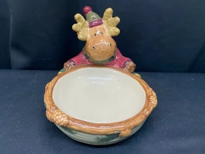 St. Nicholas Square Heartland "MOOSE" Candy Dish ~ 6 1/2" x 6 1/4" Tall - Picture 1 of 8