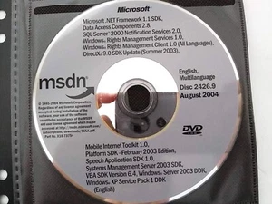 Windows XP & Windows Server 2003 DDK & Visual Basic for Applications SDK 6.4 - Picture 1 of 1