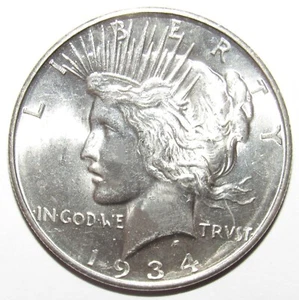 1934 D Peace Dollar AUSWAHL BU (#56) - Bild 1 von 2
