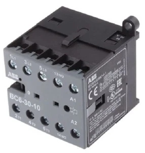 ABB B RANGE B6 3-POLE CONTACTOR 9A 24V DC Coil 4kW 3NO Screw Terminal - Picture 1 of 1