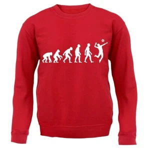 Evolution of Man Volleyball - Kids Hoodie / Sweater - Volley Ball Team Player - Picture 1 of 11