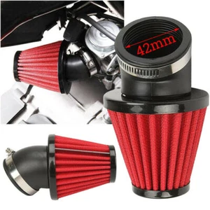 42mm 45 Degree Motercycle Air Filter Cleaner Fits Carb Part - Picture 1 of 4