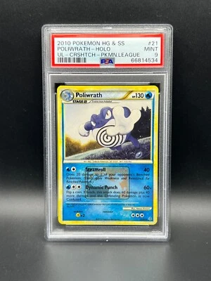 Pokemon PSA 9 MINT Poliwrath 21/95 Regional Championships Promo Holo 2010 S#4534 - Image 1 of 2