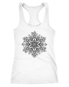 Damen Tank-Top Mandala Ornament Bohemian Boho Ethno Racerback Neverless® - Bild 1 von 4