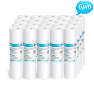 20 PACK 5 Micron Sediment Water Filters Cartridge For Reverse Osmosis 10" x 2.5" - Picture 1 of 11