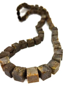 Ostsee Bernstein Kubik Perle Halskette roh unpoliert Bernstein Schmuck für ihn und sie