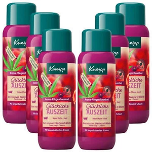 6x 400ml Kneipp Aroma Pflegeschaumbad Glückliche Auszeit Roter Mohn Hanf - Bild 1 von 3