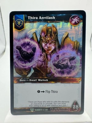 World of Warcraft TCG Elements Foil Hero Thira Anvilash - Image 1 of 2