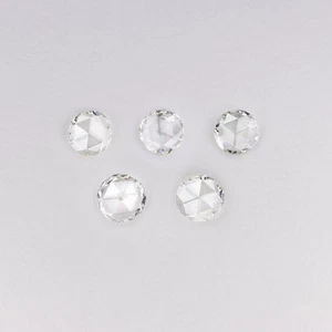 PAQUETE DE 5 PIEDRAS DIAMANTE TALLA ROSA E-F VS2-SI1 DISEÑO REDONDO TIERRA NATURAL EXTRAÍDO - Imagen 1 de 2