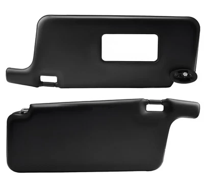 Black Sun Visors Left Driver & Right Passenger Fit For 1996-2001 Honda Civic Foto 1 de 4