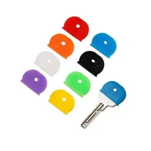 6x Fundas para llaves de colores surtidos - Etiquetas de identificación de llaves de goma suave para una fácil clasificación - Imagen 1 de 17