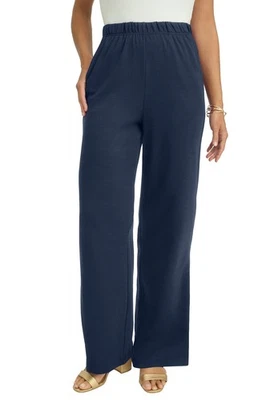 Jessica London Women's Plus Size Soft Ease Wide Leg Pant - Image 1 of 4