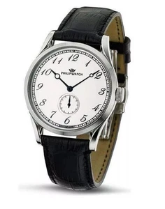 Orologio Philip Watch Uomo Sunray R8211180045 Acciaio Pelle Nero Carica Manuale - Imagen 1 de 1