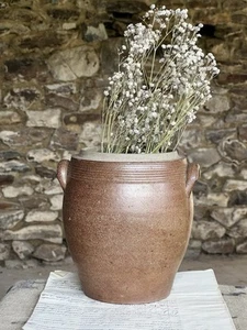 Vintage French Stoneware Confit Pot Jar - Picture 1 of 8