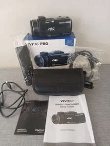 Vivitar PRO DVR4K 3in IPS Touch Screen 4K UHD Camcorder Black Blk - Picture 1 of 14
