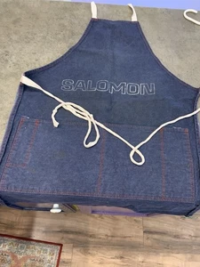Grembiule da lavoro vintage Salomon Dark Indigo Denim Shop - Foto 1 di 6