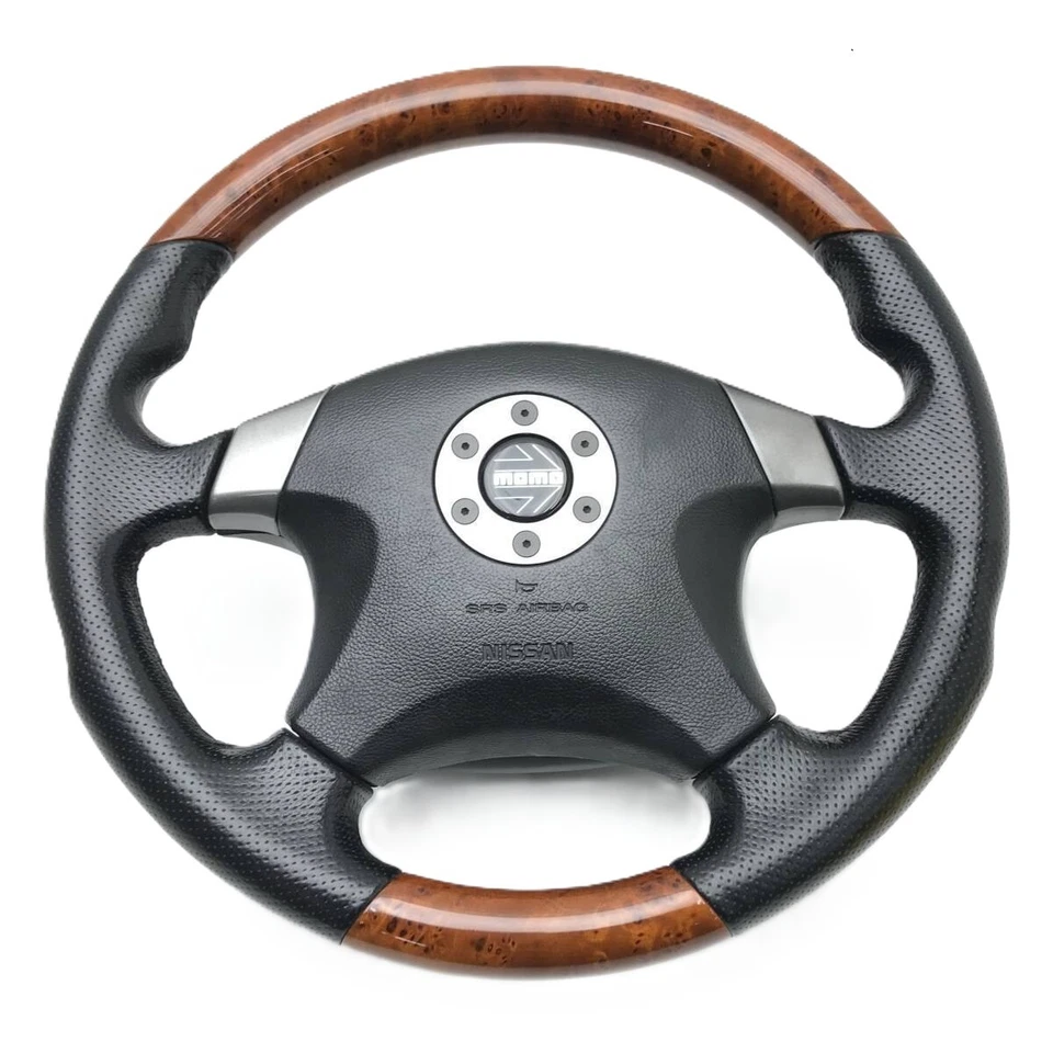 Nissan OEM Option MOMO Maple Wood Steering Wheel E51 V35 M35  Infiniti G35 Z33  - Изображение 1 из 4