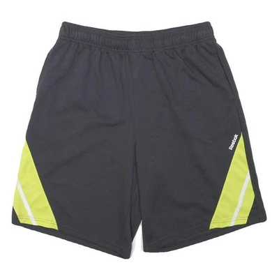 REEBOK Mens Black & Yellow Sports Polyester Blend Casual Shorts M W30 - Image 1 of 4