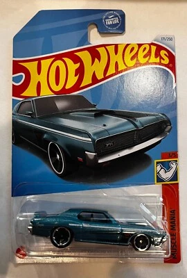 2024 HOT WHEELS GREEN '69 MERCURY COUGAR ELIMINATOR 3/5 MUSCLE MANIA 171/250 - Image 1 of 2