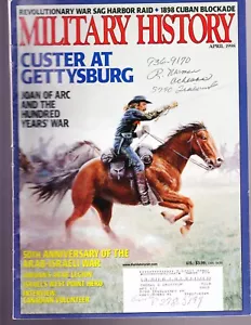 MILITARY HISTORY MAGAZINE APRIL 1998 CUSTER AT GETTYSBURG JOAN OF ARC - Picture 1 of 1