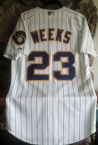 RICKIE WEEKS AUTOGRAPHED JERSEY - Picture 1 of 6