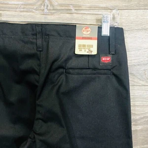 Red Kap Women's 04X30 Black Work Pants Measured 30X30 - Picture 1 of 12