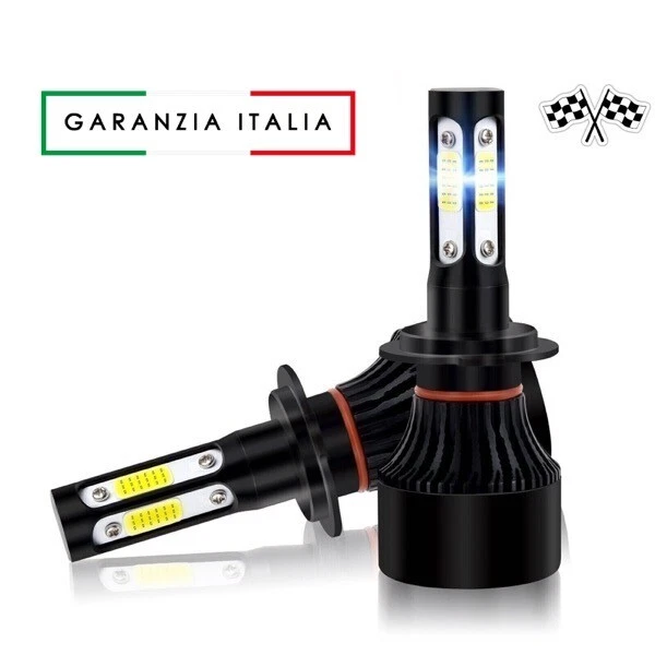 2 Lampadine H4 CANBUS a LED Fari Auto Moto Lampade Luce Bianca 6000K 12V 28KL - Immagine 1 di 4