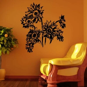 Calcomanía de transferencia de flores diseño natural para el hogar vinilo mate Reino Unido - Imagen 1 de 5