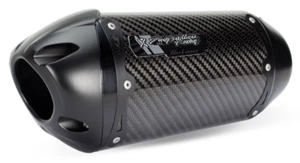 2017-2019 CBR1000RR Two Brothers 3K Carbon Fiber Slip On Exhaust - BLACK Series - Picture 1 of 1