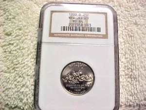 1999 D NEW JERSEY QUARTER MS 64 NGC 2027058 - 003 - Picture 1 of 4