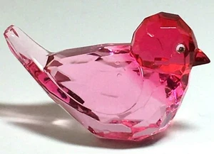 GANZ Crystal Expressions Itty Birdie Pink-Dk Pink Head Acrylic 2.5" "Rosie" - Picture 1 of 5