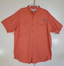 Columbia PFG Short Sleeve Vented Fishing Shirt Men's Size Large