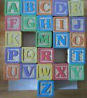  ABC's & 1,2,3's WOOD BLOCKS ALPHABET PICTURES, LETTERS, NUMBERS USED