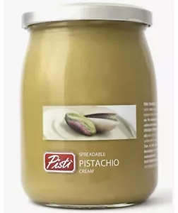 Pisti Sicilian Pistachio Cream Spread Bread Baking Spreadable Paste Jar 600g - Picture 1 of 1