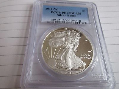 2011-W , Silver Eagle , PCGS , PR70DCAM - Image 1 of 4